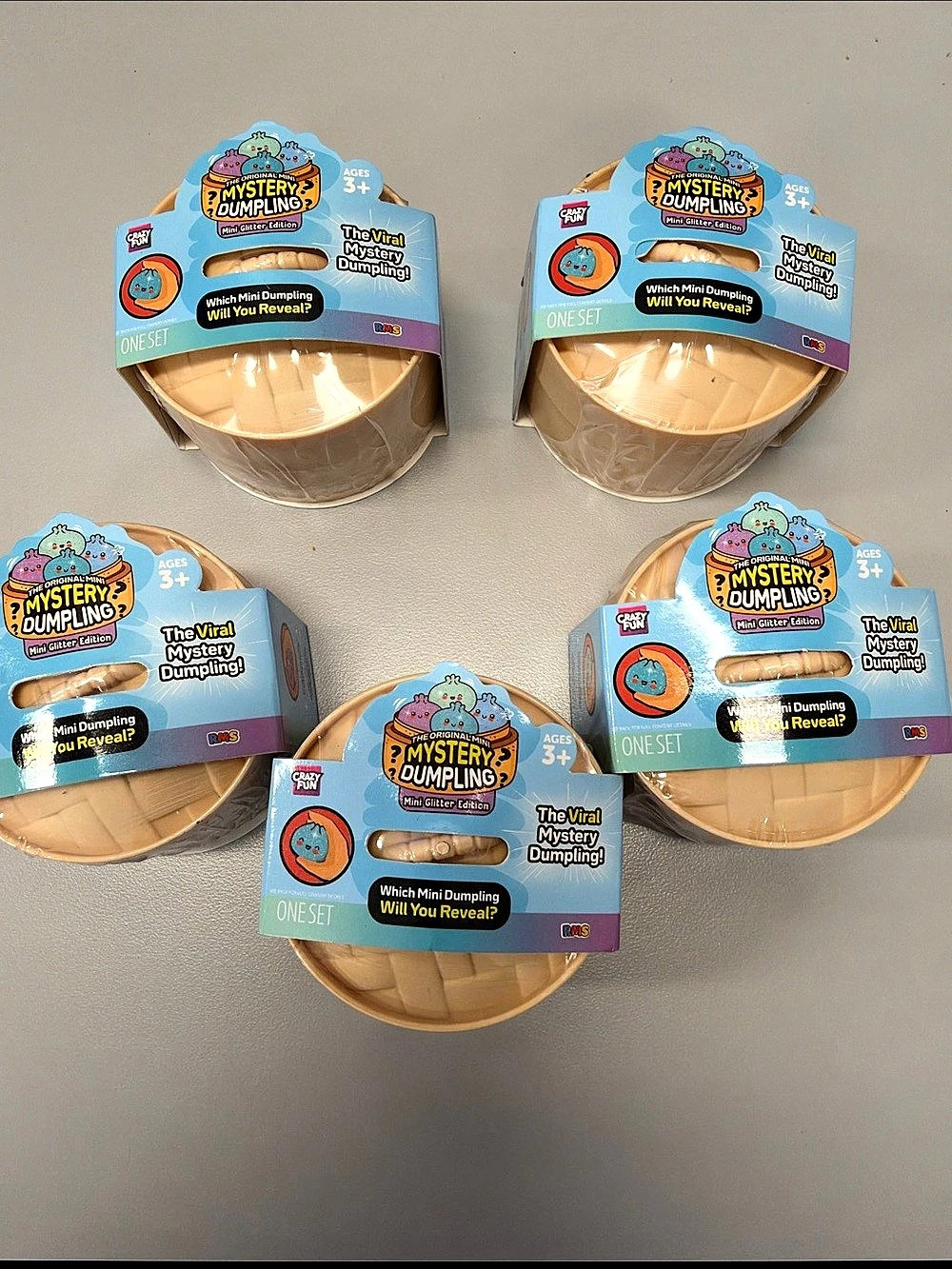 Crazy Fun Mystery MINI Dumpling Glitter Edition Mini Glitter Edition Toy Set of